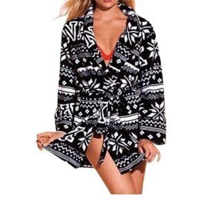 PINK Plush Robe I Size: XS/S